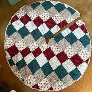 Colorful Patchwork Tree Skirt